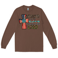Chestnut blessed İs the nation whose god is the lord Long Sleeve Tee - CowhideDigitalArt