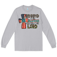 Moon Dust blessed İs the nation whose god is the lord Long Sleeve Tee - CowhideDigitalArt
