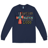 Navy blessed İs the nation whose god is the lord Long Sleeve Tee - CowhideDigitalArt