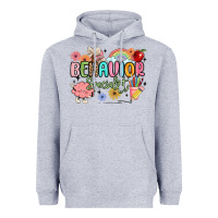 Heather Grey behavior specialist Heavyweight Hoodie - MaliasSmallBusiness