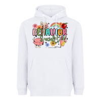 White behavior specialist Heavyweight Hoodie - MaliasSmallBusiness