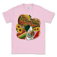 Bubblegum Pink mexico heart and sunflower Classic Tee - HRA Design Shop