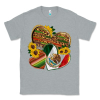 Heather Grey mexico heart and sunflower Classic Tee - HRA Design Shop
