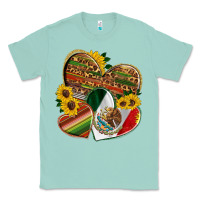 Seafoam mexico heart and sunflower Classic Tee - HRA Design Shop