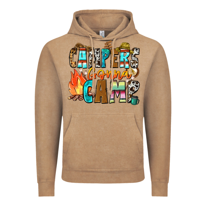 Campers Gonna Camp Vintage Hoodie by Zillion Design Studio | Teevron