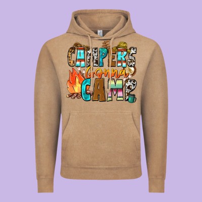 Campers Gonna Camp Vintage Hoodie Designed By Zillion Design Studio