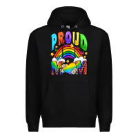 Black Western Proud Mom Premium Hoodie - BundleAndBundleShop