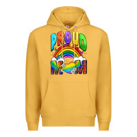Mustard Western Proud Mom Premium Hoodie - BundleAndBundleShop