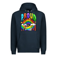Navy Western Proud Mom Premium Hoodie - BundleAndBundleShop