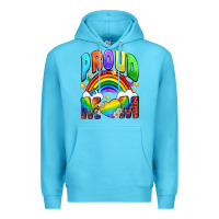 Ocean Blue Western Proud Mom Premium Hoodie - BundleAndBundleShop