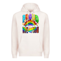 Pale Pink Western Proud Mom Premium Hoodie - BundleAndBundleShop