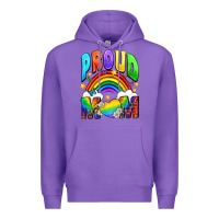 Purple Western Proud Mom Premium Hoodie - BundleAndBundleShop