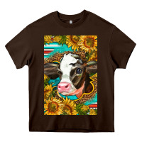 Chocolate Brown Cute Baby Calf Heavy Core Tee - LillyAllenDesigns