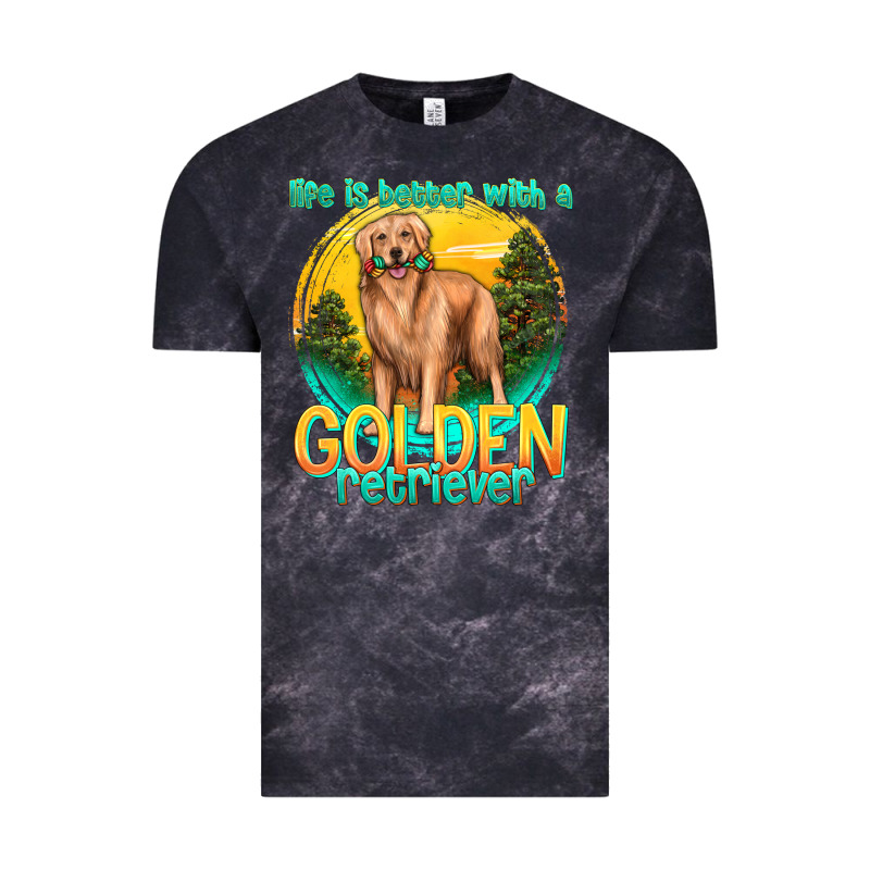 Life Is Better With A Golden Retriever Vintage Tee by texasbilliewilder | Teevron