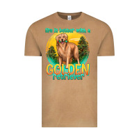 Vintage Camel life is better with a golden retriever Vintage Tee - texasbilliewilder
