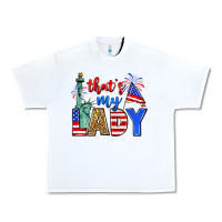 White that's my lady 4th of july Urban Heavy Tee - Zillion Design Studio