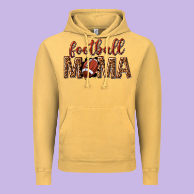 Football Mama Vintage Hoodie Designed By Texasbilliewilder