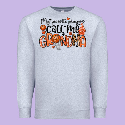 My Favorite Players Call Me Grandma Premium Sweatshirt Designed By Maliassmallbusiness