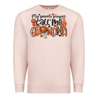 Pale Pink my favorite players call me grandma Premium Sweatshirt - MaliasSmallBusiness