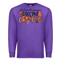 Purple my favorite players call me grandma Premium Sweatshirt - MaliasSmallBusiness