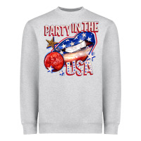Heather Grey party in the usa billie wilder Heavyweight Sweatshirt - texasbilliewilder