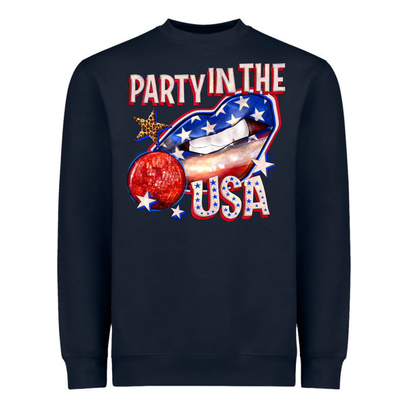 Party In The Usa Billie Wilder Heavyweight Sweatshirt by texasbilliewilder | Teevron