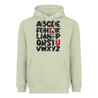 Matcha pride alphabet Heavyweight Hoodie - MaliasSmallBusiness
