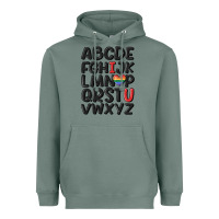 Sage pride alphabet Heavyweight Hoodie - MaliasSmallBusiness