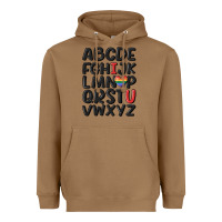 Toasted Coconut pride alphabet Heavyweight Hoodie - MaliasSmallBusiness
