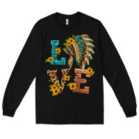 Black love indian headdress Long Sleeve Tee - HRA Design Shop
