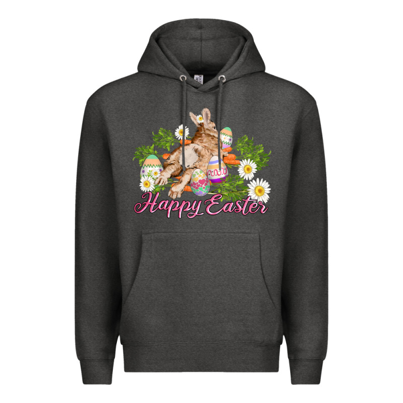 Easter Bunny With Carrots And Daisy Premium Hoodie by AdoDesignShop | Teevron