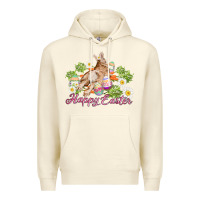 Sandshell easter bunny with carrots and daisy Premium Hoodie - AdoDesignShop