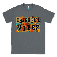 Charcoal Heather thankful vibes Classic Tee - FaDigitalArtStudio