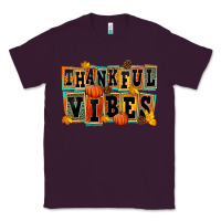 Plum thankful vibes Classic Tee - FaDigitalArtStudio