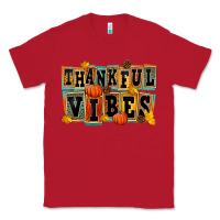 Red thankful vibes Classic Tee - FaDigitalArtStudio