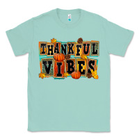 Seafoam thankful vibes Classic Tee - FaDigitalArtStudio