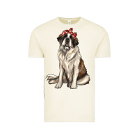 Vintage Arctic st bernard with bandanna Vintage Tee - texasbilliewilder