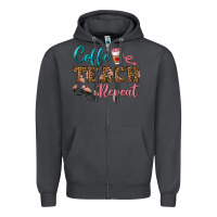 Smoke coffee teach repeat Zipper Hoodie - BundleAndBundleShop