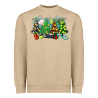 Christmas Trees With Tennis Heavyweight Sweatshirt | Teevron