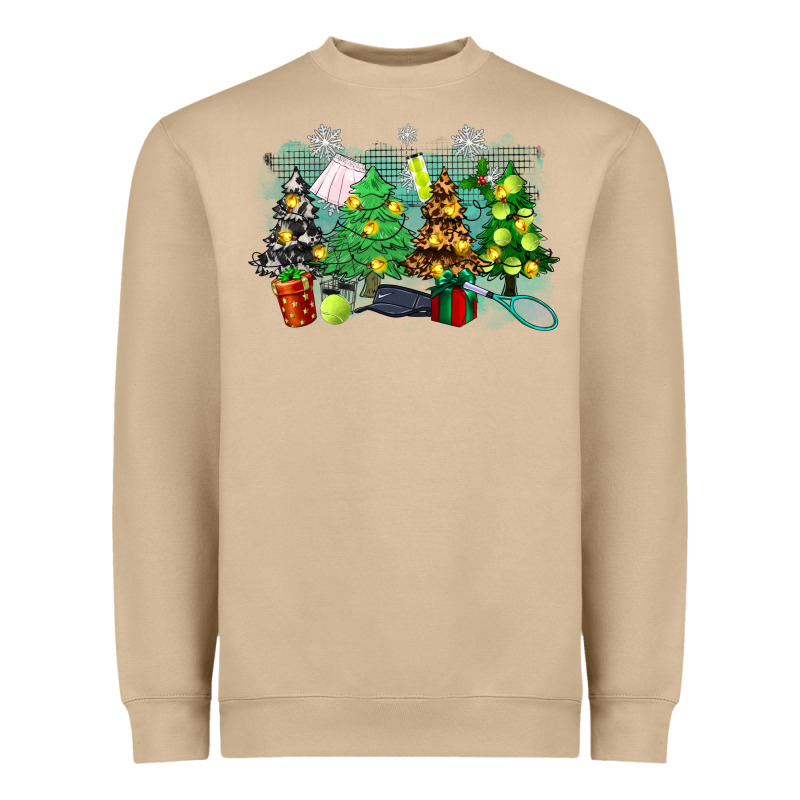 Christmas Trees With Tennis Heavyweight Sweatshirt by Zillion Design Studio | Teevron