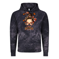 Cloud Black football messy bun mom Vintage Hoodie - texasbilliewilder