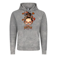 Cloud Rock football messy bun mom Vintage Hoodie - texasbilliewilder