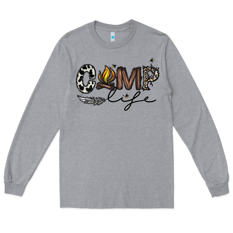 Camp Life Long Sleeve Tee by CowhideDigitalArt | Teevron