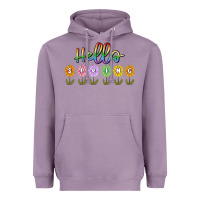 Lavender hello spring Heavyweight Hoodie - MaliasSmallBusiness