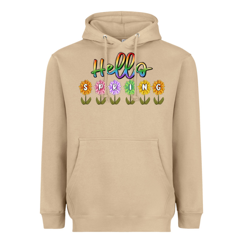Hello Spring Heavyweight Hoodie by MaliasSmallBusiness | Teevron