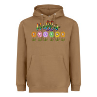 Toasted Coconut hello spring Heavyweight Hoodie - MaliasSmallBusiness