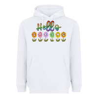 White hello spring Heavyweight Hoodie - MaliasSmallBusiness