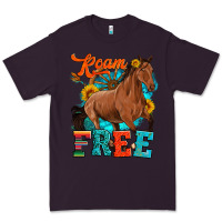 Plum roam free galloping Premium Tee - Artiststas