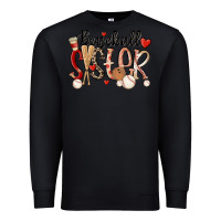 Black baseball sister Premium Sweatshirt - MaliasSmallBusiness