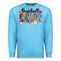Ocean Blue baseball sister Premium Sweatshirt - MaliasSmallBusiness